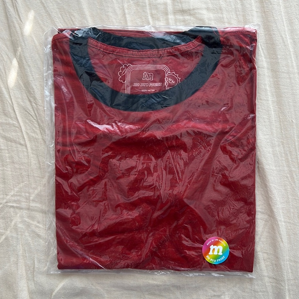 Red Big Bud Press ringer tee